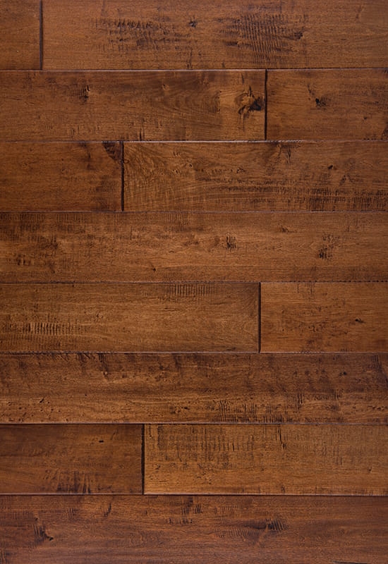 চাইনিজ ম্যাপেল 125 হ্যান্ড-স্ক্র্যাপযুক্ত শক্ত কাঠের মেঝে