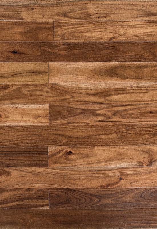 ছোট পাতায় বাবলা 90 মিমি হ্যান্ড-স্ক্র্যাপযুক্ত শক্ত কাঠের মেঝে